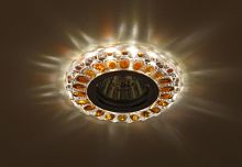 ЭРА DK LD10 SL OR/WH Точечные светильники  декор cо светодиодной подсветкой MR16, прозрачный оранжев (Б0028093)
