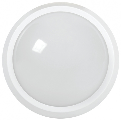 IEK Светильник светодиодный ДБП-8w с датчиком 4000К 560Лм IP65 круглый пластиковый белый (LDPO1-5012D-08-4000-K01)