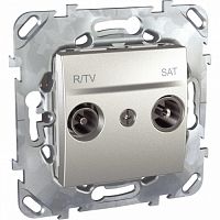 SCHNEIDER ELECTRIC UNICA Розетка телевизионная R-TV/SAT в рамку (MGU5.454.30ZD)