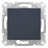 SCHNEIDER ELECTRIC Выключатель одноклавишный, в рамку, графит (SDN0100170)