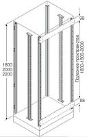ABB Стойки каркаса  (4шт)+промежуточные  (2шт) для установки ячеек H=2200мм (EM2202)