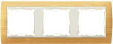 SIMON Рамка на 3 поста, S82, сосна - сл.кость (82735-69)