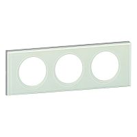 LEGRAND Рамка, трехпостовая, смальта белая глина (69313 )