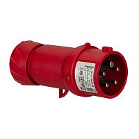 SCHNEIDER ELECTRIC Вилка кабельная 16А 3Р+N+E IР44 переносная 415B быстрозажимные контакты (PKX16M435)