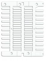 DKC Маркировка для провода, жесткая, для трубочек. 4х18мм. Белая  (60 шт на 1 листе) (NUT18)
