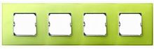 SIMON Neos Рамка 4 пост лимонный (27774-61)
