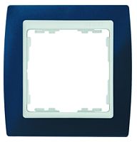 SIMON Рамка на 1 пост, S82, синий - белый (82612-64)
