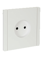IEK FORTE&PIANO Розетка 1-местная без заземления без защитных шторок винтовое крепление 10А FP218 белый  (FP-R10-10-K01)