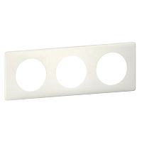 LEGRAND Рамка, трехпостовая, белая перкаль (066703 )
