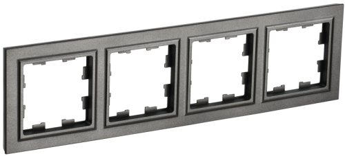 BRITE Рамка 4 поста РУ-4-БрТБ темная бронза (BR-M42-K45)