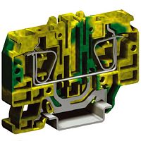 DKC Зажим HTE.10 для заземления 1 ввод/1 вывод 10 кв.мм желто-зеленый (ZHT330)