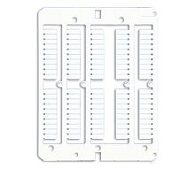 DKC Маркировка для клемм ДКС, жесткая, 4х10мм. Период 4мм. Белая  (100 шт на 1 листе) (NUTB1040)