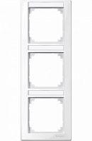 SCHNEIDER ELECTRIC Рамка 3 поста с полем для надписи M-SMART вертикальная белый (MTN470319)