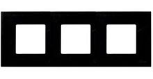 SIMON Рамка-декор на 3 поста для 2700630-03., S27Pl, чёрный (2700637-071)