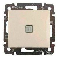 LEGRAND VALENA Переключатель одноклавишный на 2 направления с подсветкой в рамку слоновая кость (695603)