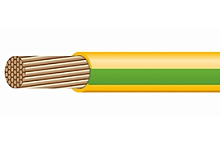 Провод силовой ПУГВнг(А)-LS 1х95 желто-зеленый