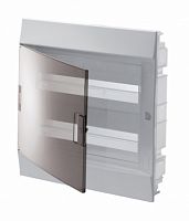 ABB Щит распределительный встраиваемый ЩРв-п Mistral41 36М пластиковый прозрачная дверь 2 ряда с клемма (1SLM004101A2206)