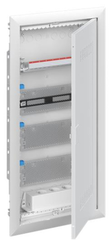ABB Шкаф мультимедийный с дверью с радиопрозрачной вставкой UK648MW  (4 ряда)  (UK648MW)  (2CPX031388R9999)