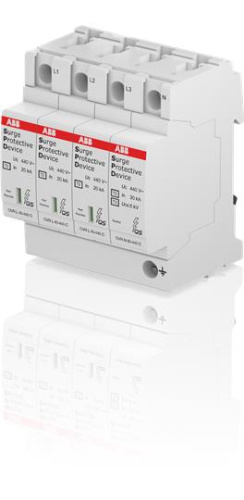 ABB Ограничитель перенапряжения OVR T2 3L 40 275P QS  (OVR T2 3L 40-275 P)  (2CTB803873R2400)