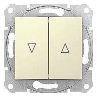 SCHNEIDER ELECTRIC Sedna Выключатель для жалюзи механический блок бежевый (SDN1300347)