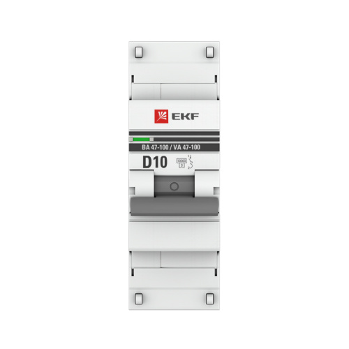 EKF Автоматический выключатель ВА 47-100 1P 10А  (D) 10kA  PROxima (mcb47100-1-10D-pro) фото 3