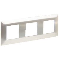 IEK SKANDY Рамка 3-местная SK-F33N металл никель  (SK-M32-M-K50)