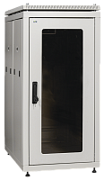 Шкаф сетевой 19дюйм LINEA N 18U 600х1000 мм стекл передняя дверь серый