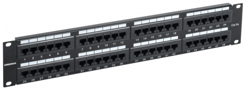 IEK Патч-панель 2U категории 5Е UTP 48 портов  (Krone) GENERICA (PP48-2UC5EU-K05-G)