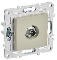 IEK SKANDY Розетка TV проходная SK-A17B бежевый  (SK-A10-P-K10)