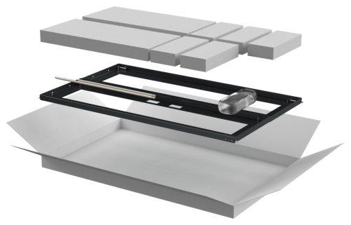 IEK Дверь перфорированная двустворчатая для шкафа LINEA N 18U 600мм черная (LN05-18U6X-D2P)