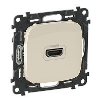 LEGRAND Valena ALLURE Розетка для аудио/видео устройств HDMI Тип А С лицевой панелью Слоновая кость (754716 )