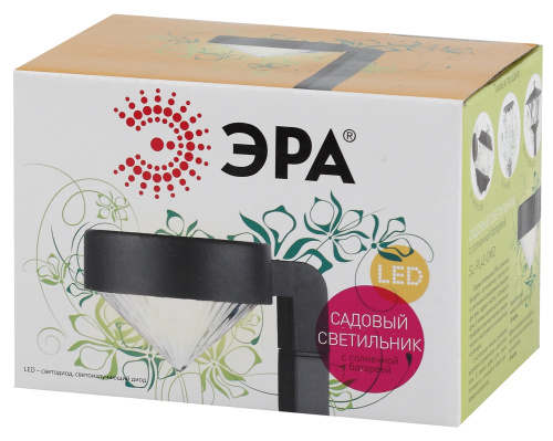 ЭРА Садовый светильник на солнечной батарее, пластик, черный, 42 см SL-PL42-DMD  (Б0007511) фото 4