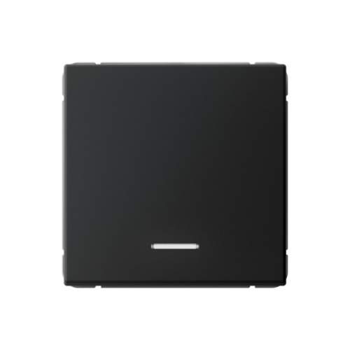 Systeme Electric ARTGALLERY 1-клавишный выключатель с подсветкой, сх.1а, 10АХ, механизм, карбон (GAL001013)