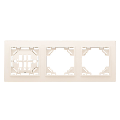 EKF Рамка трехместная горизонтальная бежевый Минск (ERM-G-303-20)