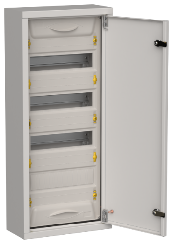 IEK TITAN 5 Корпус металлический ЩРн-48 (1х48) 710х310х140мм IP31 серый (одна дверь)  (TI5-50-N-048-31-7035)
