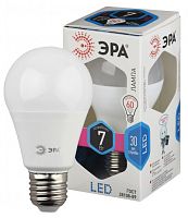 ЭРА Лампа светодиодная LED A55-7W-840-E27   (диод, груша, 7Вт, нейтр, E27)  (6/30/1800)  (Б0017201)