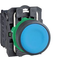 SCHNEIDER ELECTRIC Кнопка синяя без фиксации 1но контакт XB5AA61 (XB5AA61)