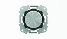 ABB Механизм электронного поворотного светорегулятора для люминесцентных ламп 700Вт 0/1-10 В 50мА SKY Moon кольцо черное стекло  (8660.9 CN)  (2CLA866090A1501)