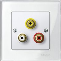 SCHNEIDER ELECTRIC Механизм аудио/видео розетки белый (MTN4351-0319)