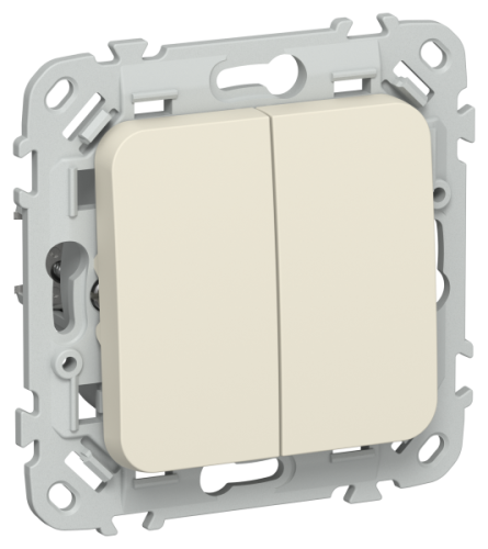 FLITE Выключатель жалюзи 10А  сливочный (FI-V15-0-10-1-K86)