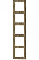 SCHNEIDER ELECTRIC M-Pure Decor Рамка 5 постов дуб/бриллиантовый белый (MTN4050-3674)