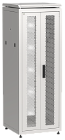IEK Шкаф напольный сетевой 19' LINEA N 33U 600х600мм передняя распашная перфорированная дверь задняя перфорированная серый (LN35-33U66-2PP)