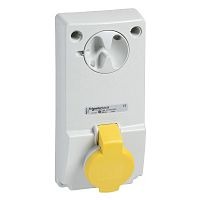 SCHNEIDER ELECTRIC ПАНЕЛЬНАЯ РОЗЕТКА UNIKA Б/ЗАЩ 32A 2PE 100-130 IP44 (82039)