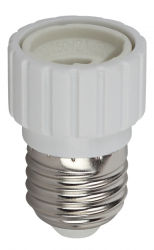 ЭРА Патрон-переходник E27-GU10, белый  (20/200/7200)  (Б0027980)