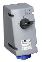 ABB Розетка с выключателем и механической блокировкой 332MVS9W, 32A (2CMA167881R1000)