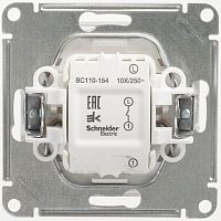 SCHNEIDER ELECTRIC W59 Выключатель одноклавишный, 10АХ, механизм, белый (VS110-154-1-86)