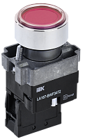IEK Кнопка LA167-BWF3472 d=22мм RC 1р с подсвет красная (BBT20-BWF3472-2-12-67-K04)