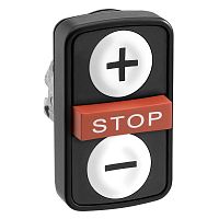 SCHNEIDER ELECTRIC Головка тройной кнопки с маркировкой черная (ZB4BA711157)