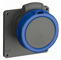 ABB Розетка с прямым фланцем Easy&Safe 216ERU6W 16A 2P+E IP67 6ч  (216ERU6W)  (2CMA101291R1000)