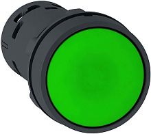 SCHNEIDER ELECTRIC Кнопка зеленая с фиксацией 22мм но+нз (XB7NH35)